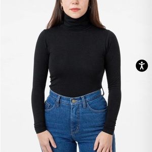 Los Angeles Apparel Cotton Spandex Turtleneck
